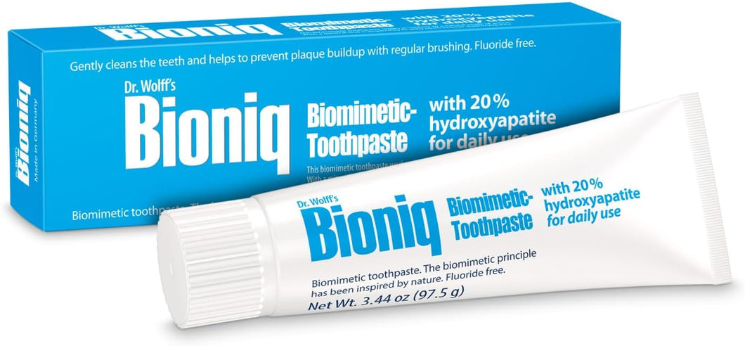 Bioniq Classic Biomimetic Toothpaste with 20% Hydroxyapatite, Fluoride & SLS Free, Hydroxyapatite Toothpaste Clinically Tested, For Daily Use, Morning & Night, 3.44 oz